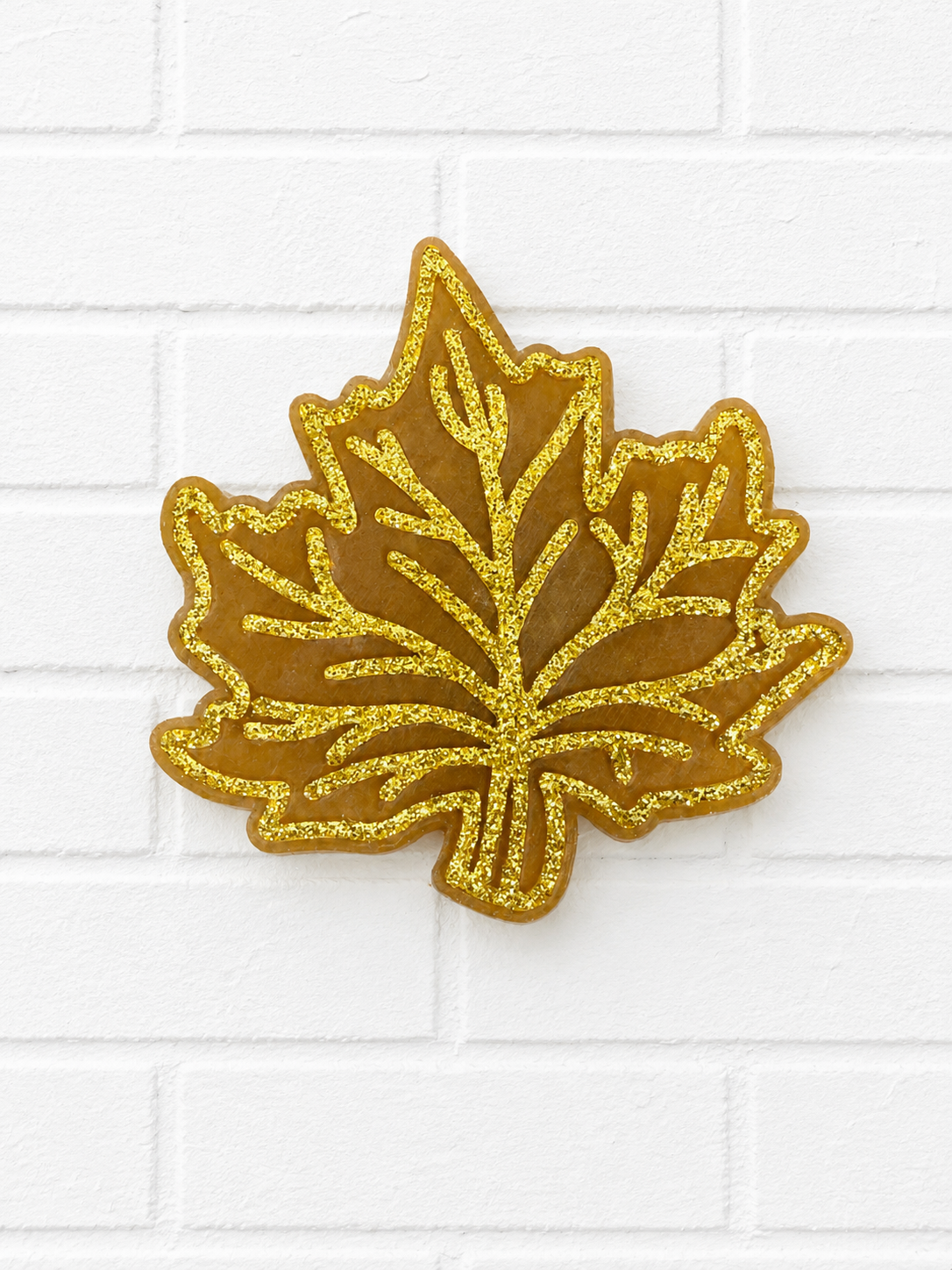 Glitter Maple Leaf Car Freshie | Fall Car Air Freshener | Handmade Autumn Leaf Freshie | Seasonal Car Scent
