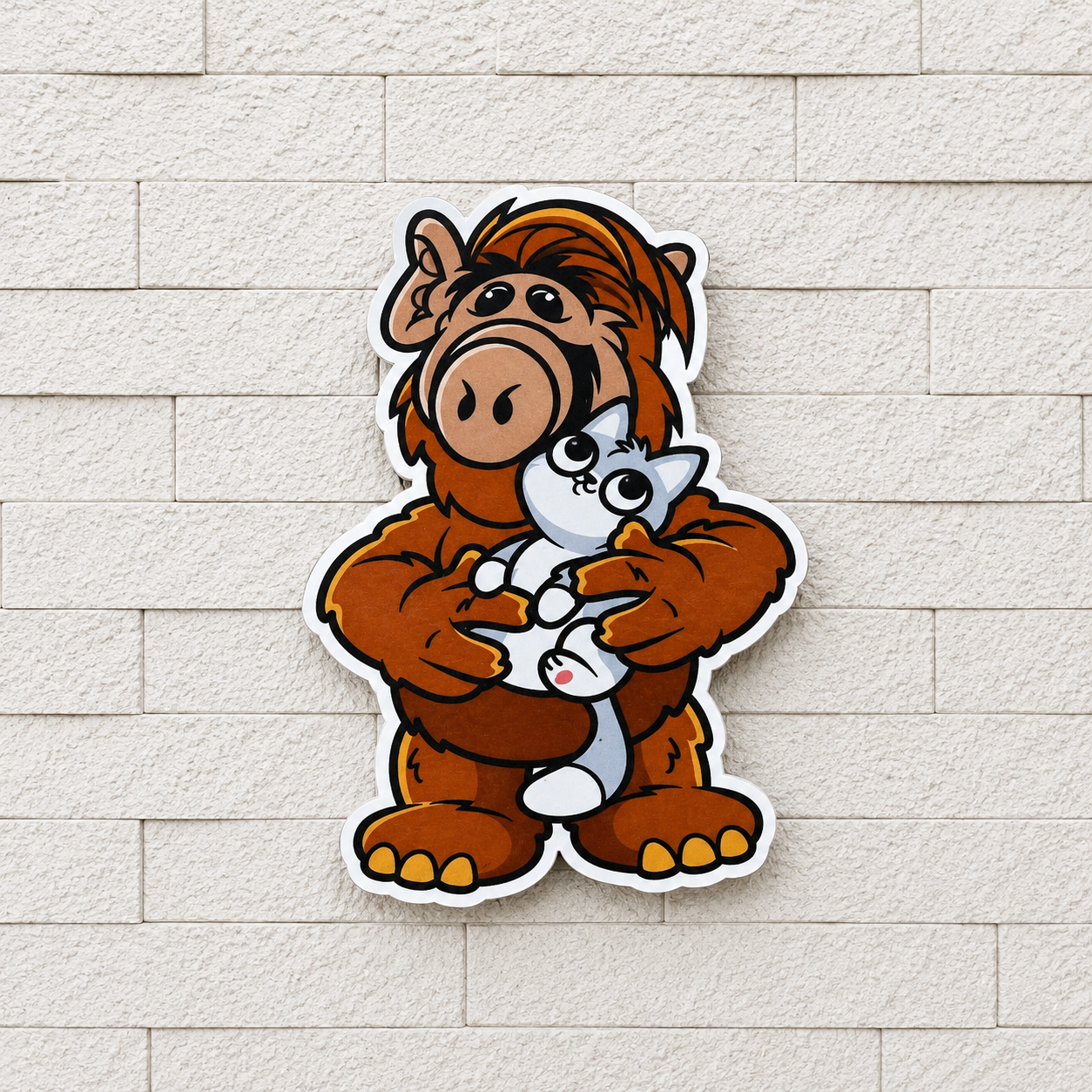 ALF & Lucky Cat Handmade Freshie – Retro TV Inspired Car Air Freshener