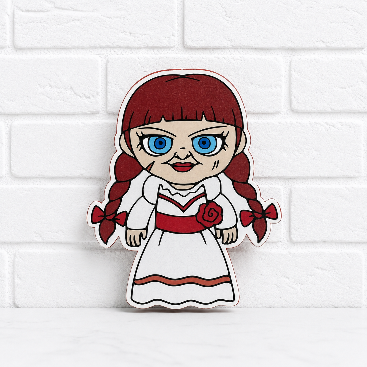Annabelle Inspired Car Freshie | Horror Doll Air Freshener | Halloween Car Freshener | Handmade Aroma Bead Freshie