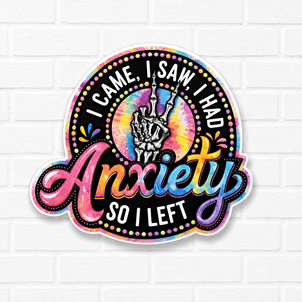I Came, I Saw, I Had Anxiety So I Left Car Freshie | Funny Anxiety Air Freshener | Sarcastic Car Accessory | Handmade Freshie
