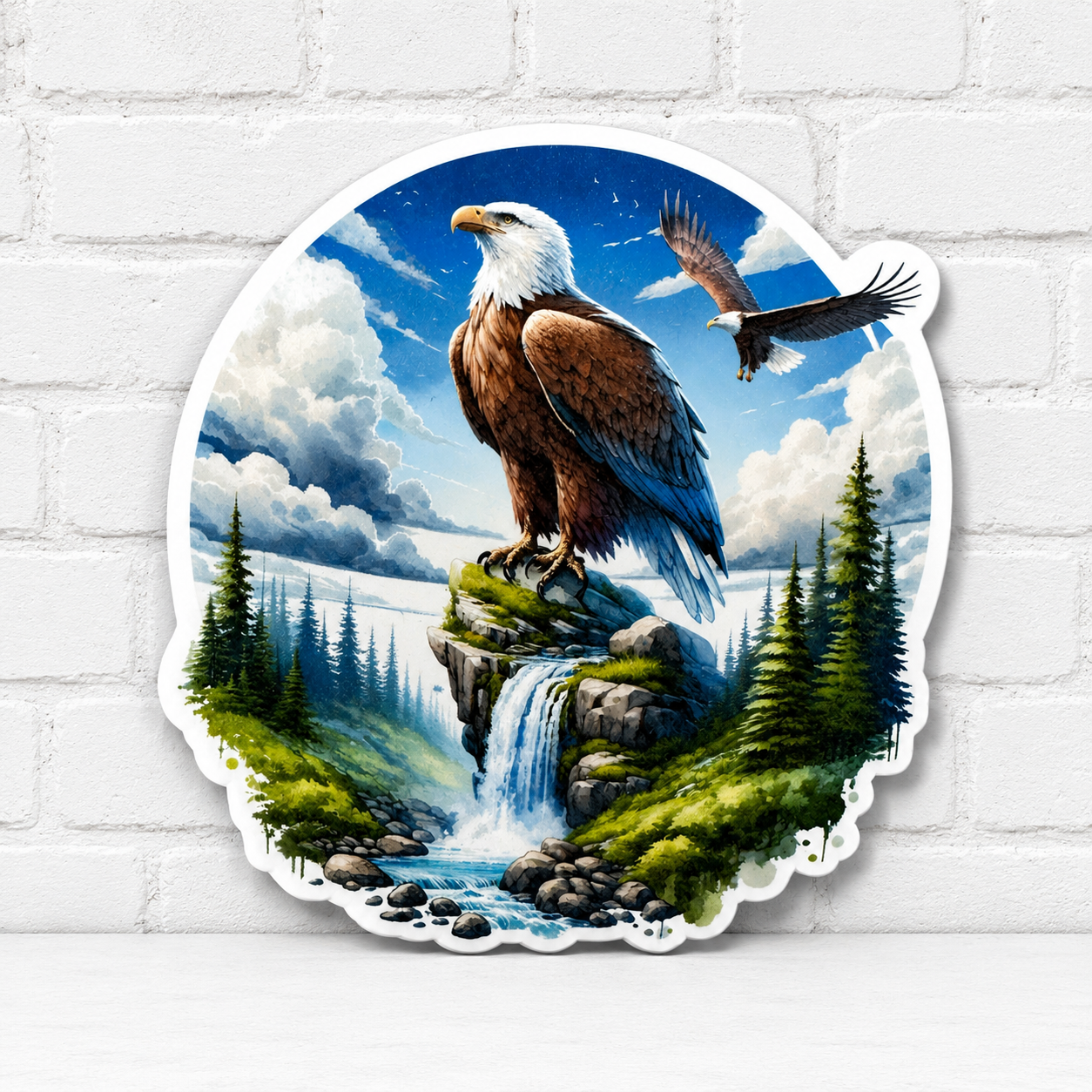Majestic Bald Eagle Car Freshie | American Eagle Waterfall Air Freshener