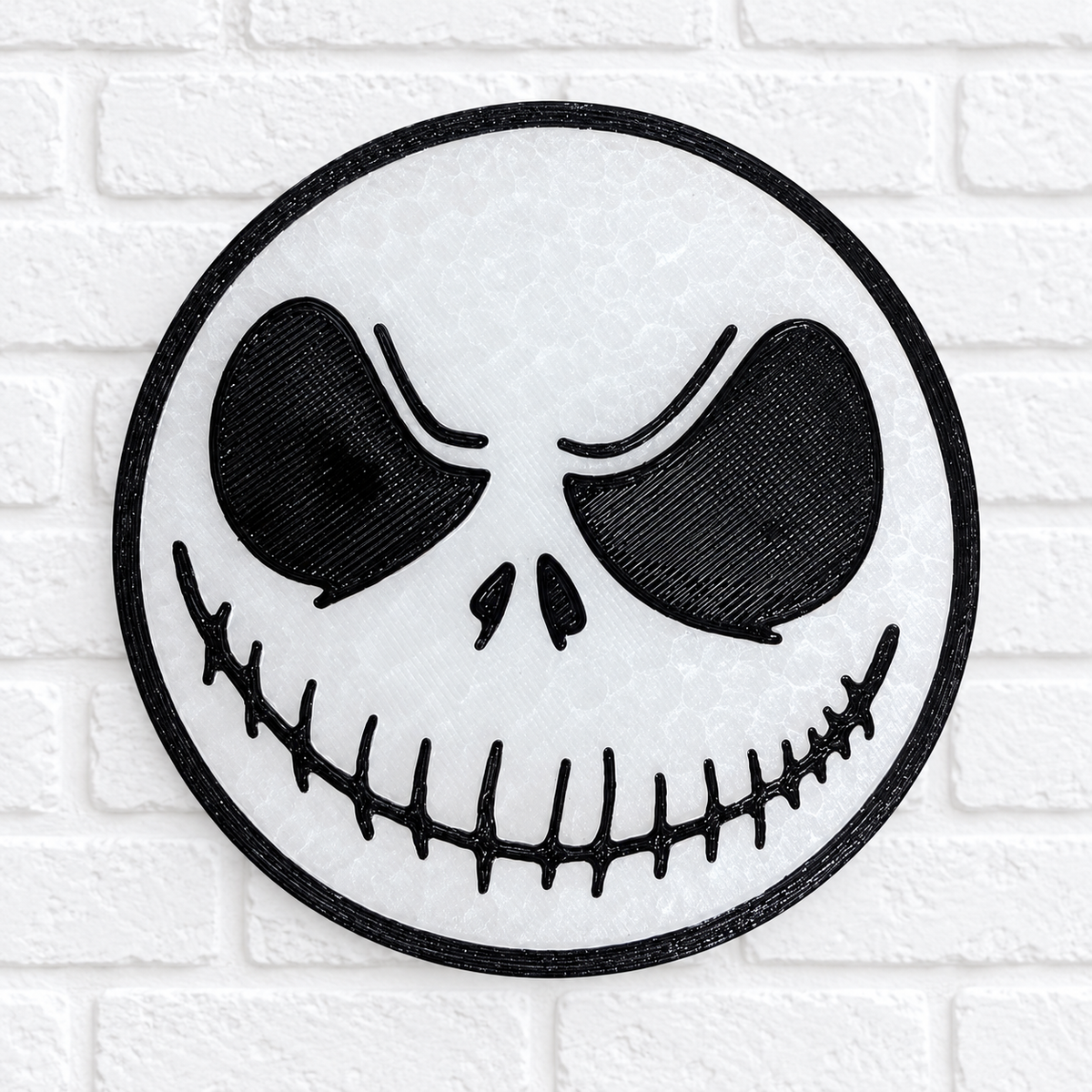 Spooky Stitched Skeleton Car Freshie – Black & White Halloween Air Freshener