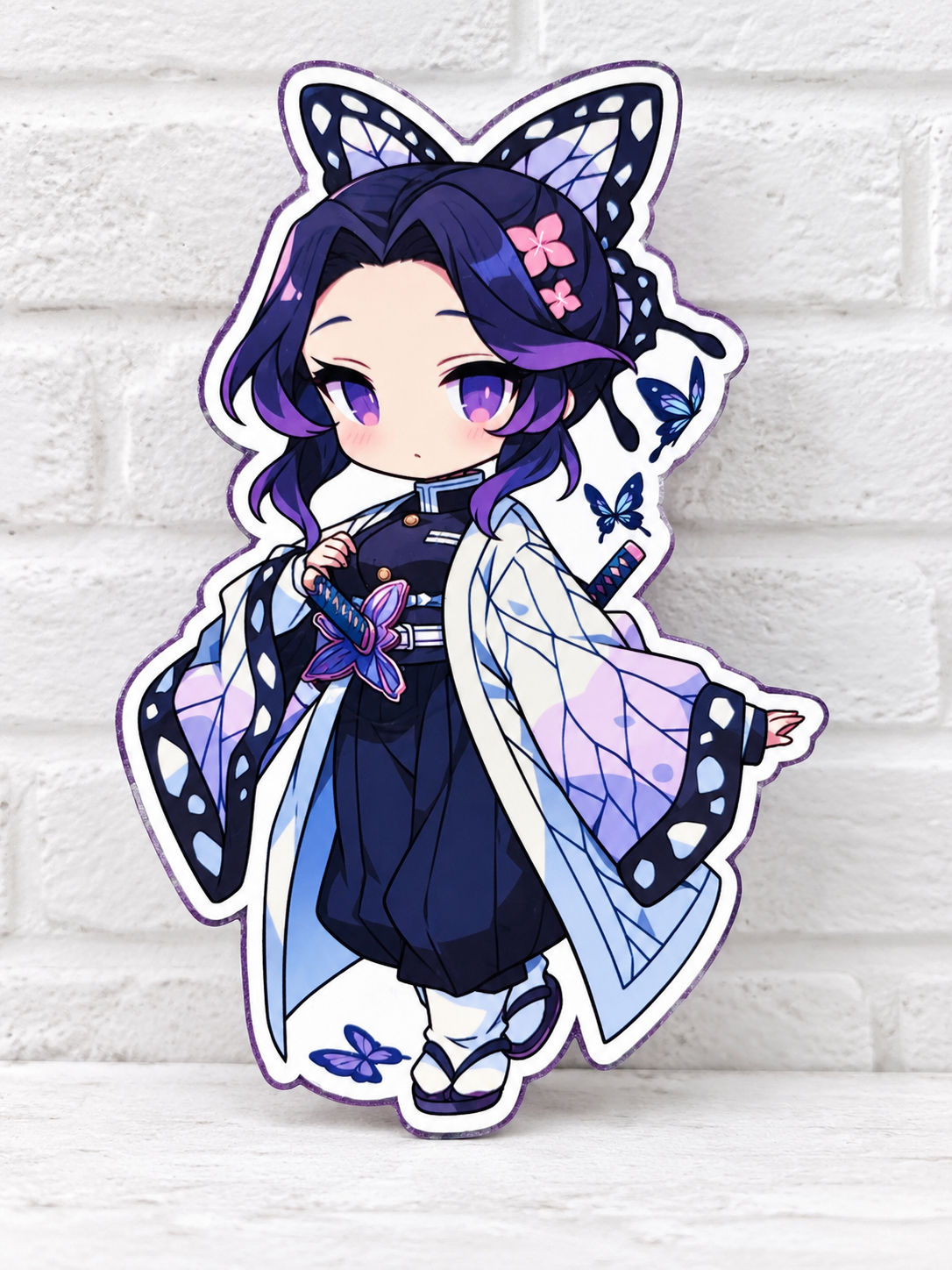 Purple Butterfly Anime Warrior Car Freshie