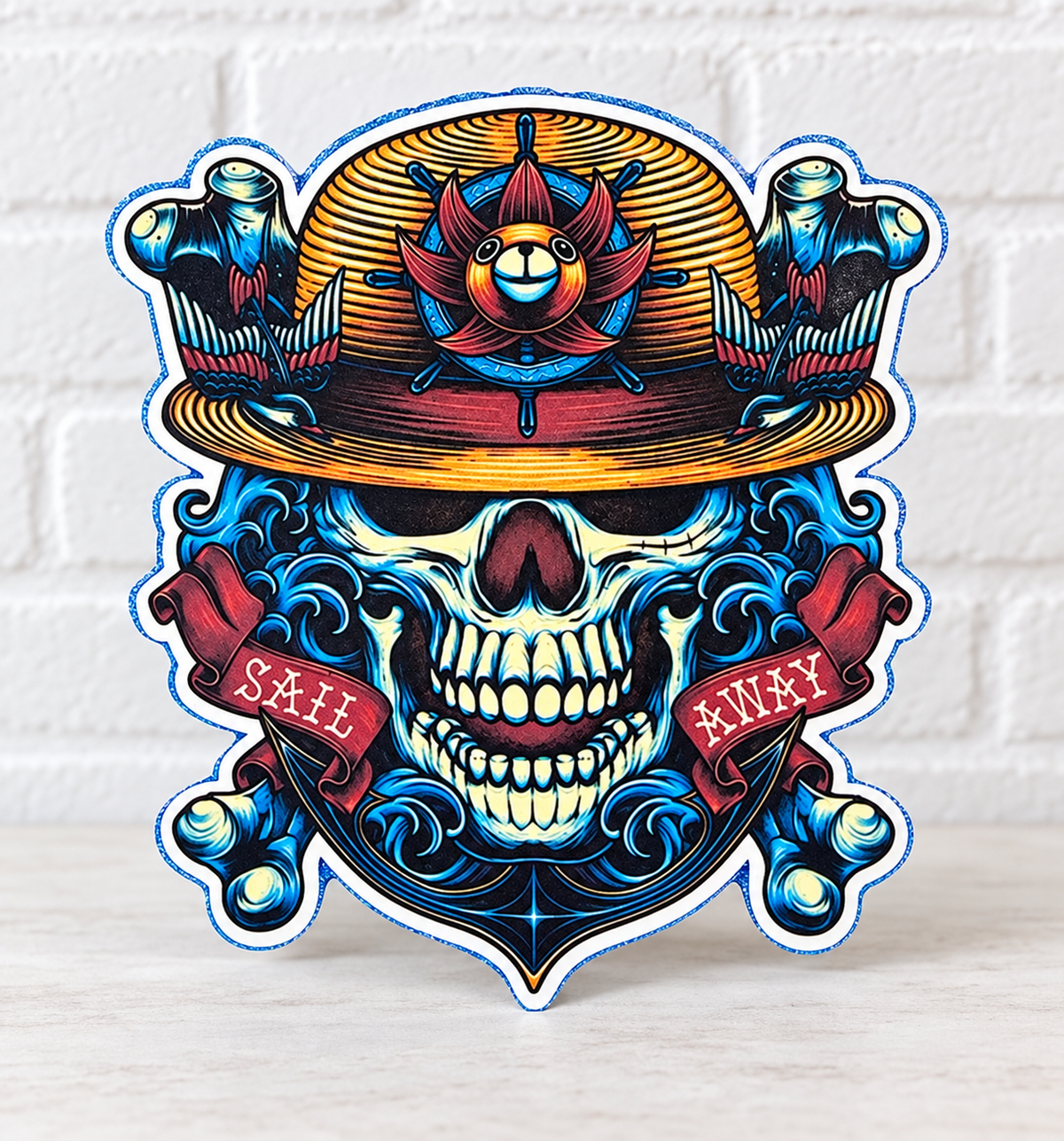 Sail Away Pirate Skull Car Freshie | Nautical Air Freshener
