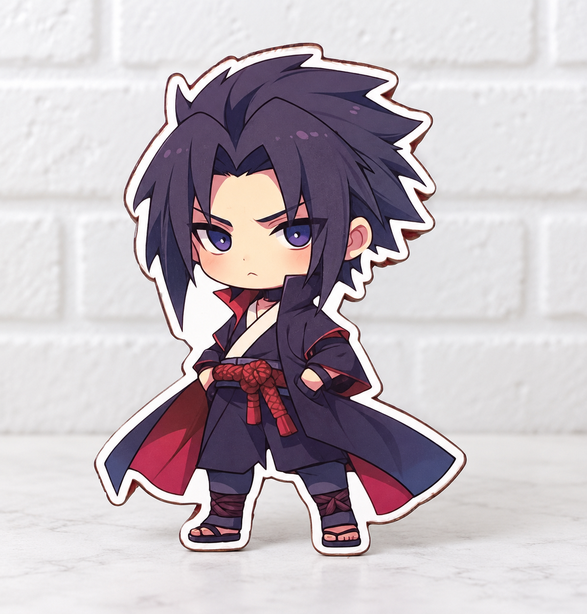 Dark Ninja Chibi Car Freshie | Anime-Inspired Air Freshener