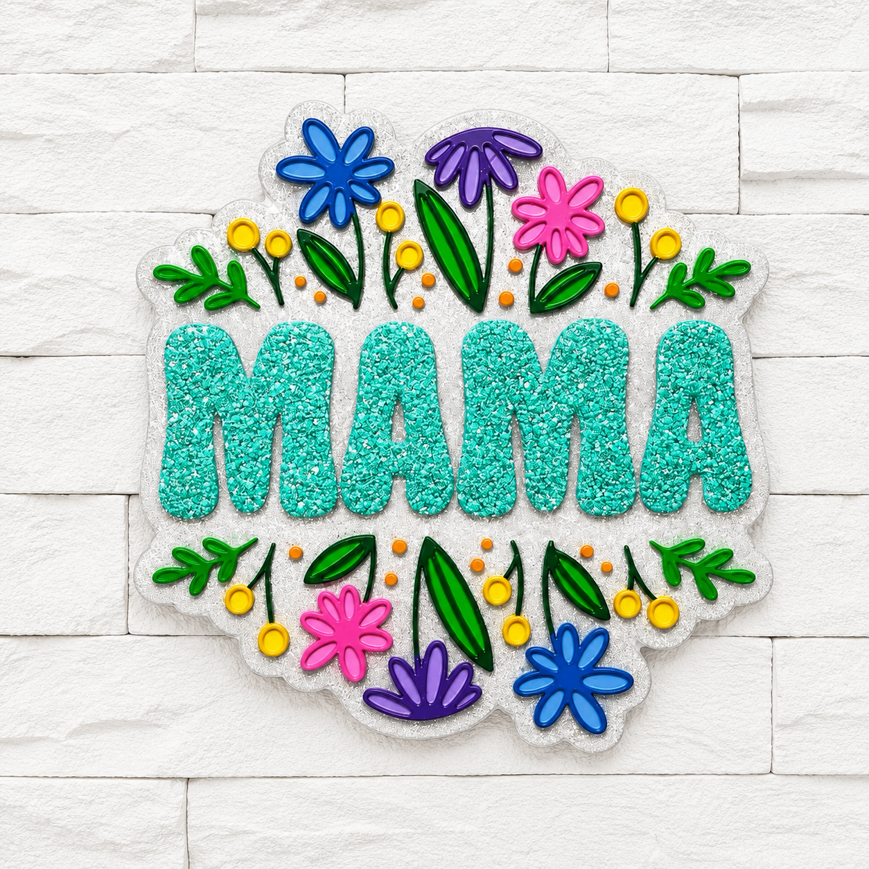 Mama Floral Car Freshie | Handmade Car Air Freshener | Mother's Day Gift | Cute Mom Car Accessory | Flower Car Decor