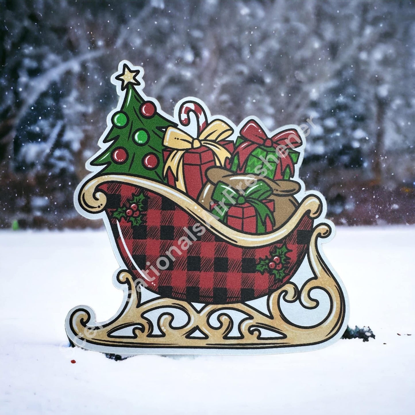 Christmas Sleigh Car Freshie