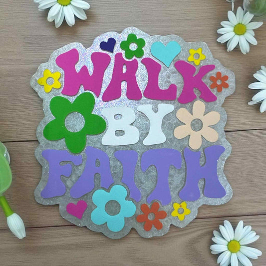 Walk By Faith Car Freshie