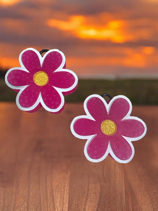Pink Flower Vent Clip Car Freshies