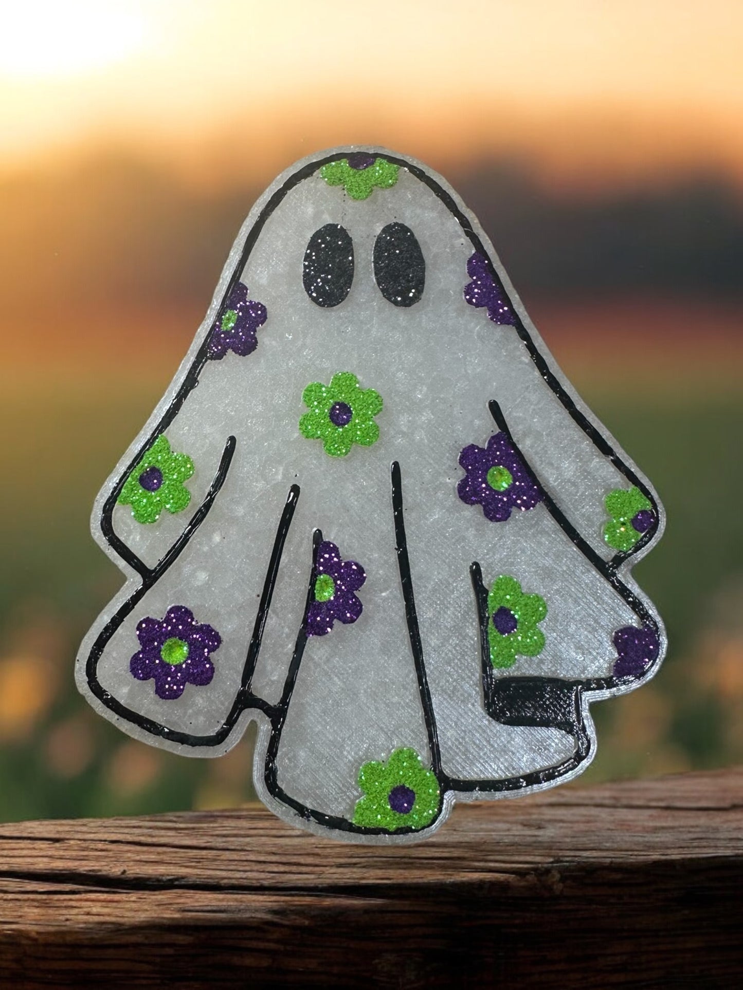 Floral Ghost Car Freshie