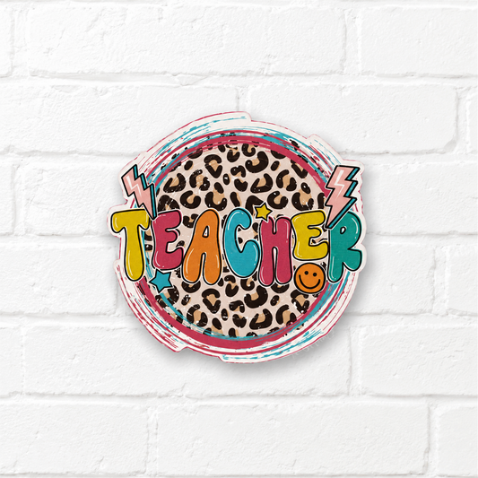 Teacher Freshie | Teacher Car Air Freshener | Leopard Print Freshie | Colorful Teacher Gift | Back to School Gift | Teacher Appreciation