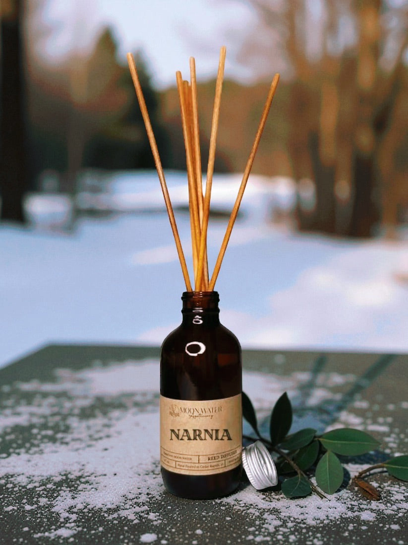 NARNIA - REED DIFFUSER & ROOM SPRAY -- Eucalyptus, Neroli -- Moon Water Apothecary