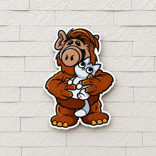 ALF & Lucky Cat Handmade Freshie – Retro TV Inspired Car Air Freshener