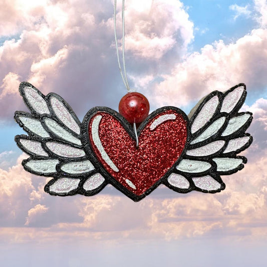 Angel Wings w/Heart Car Freshie