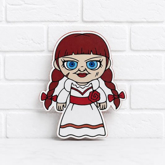 Annabelle Inspired Car Freshie | Horror Doll Air Freshener | Halloween Car Freshener | Handmade Aroma Bead Freshie