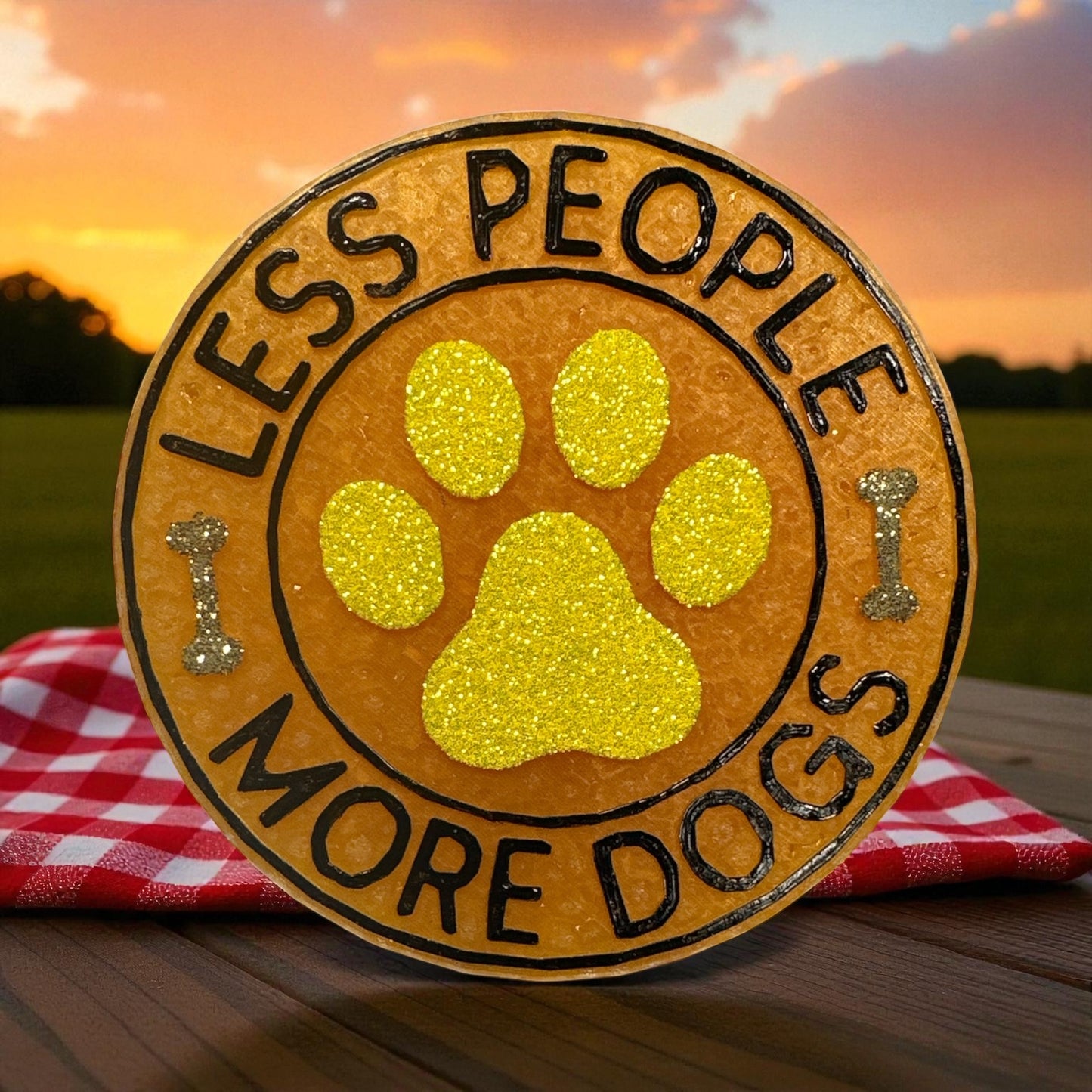Less People More Dogs Car Freshie