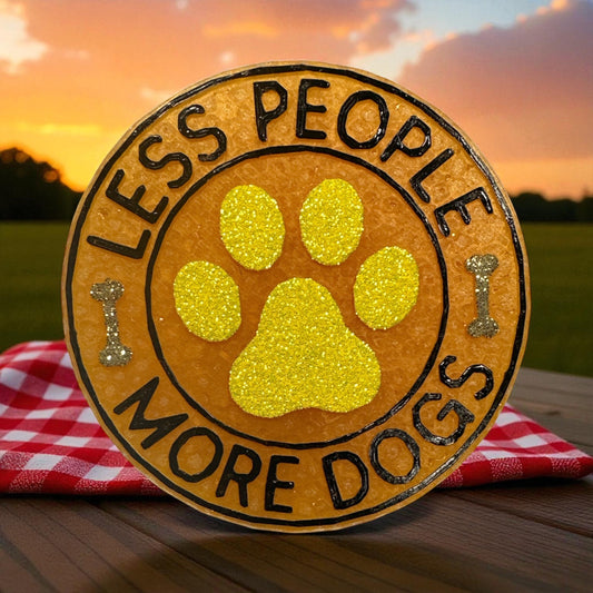 Less People More Dogs Car Freshie