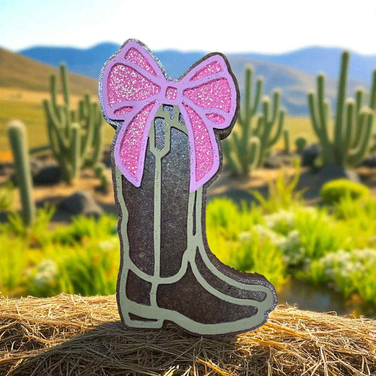Cowboy Boots w/Bow Car Freshie