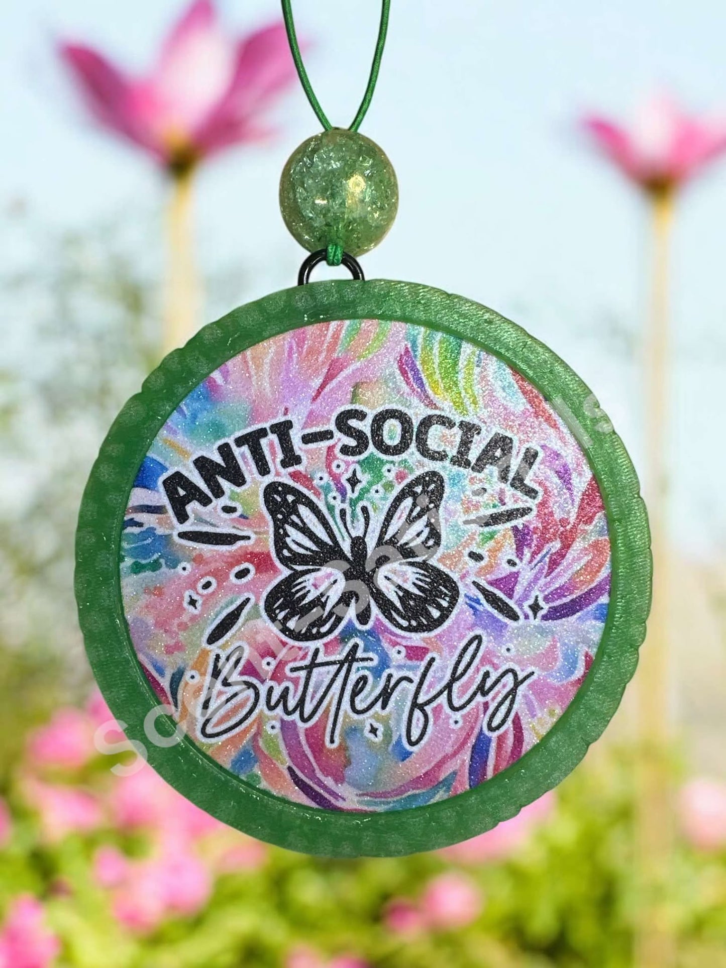 Anti-Social Butterfly Car Freshie