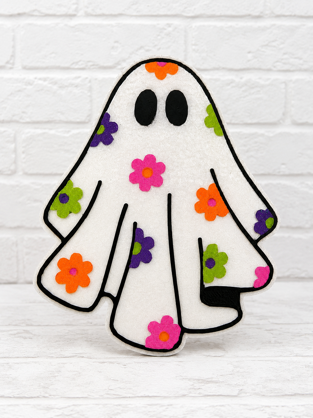 Floral Ghost Car Freshie | Cute Halloween Air Freshener | Handmade Scented Ghost Car Charm | Spooky Cute Fall Decor