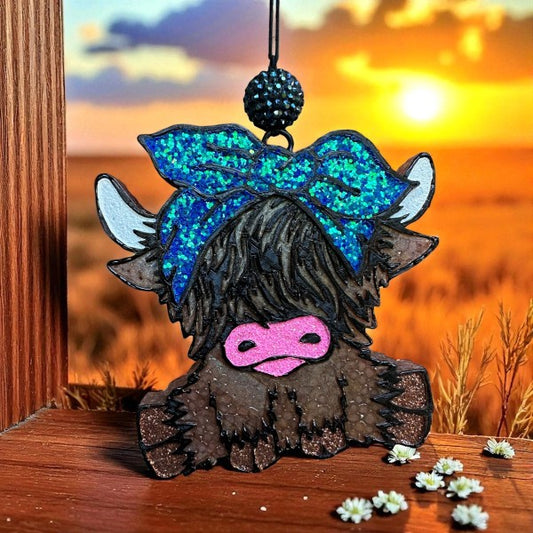 Highland Cow Car Freshie
