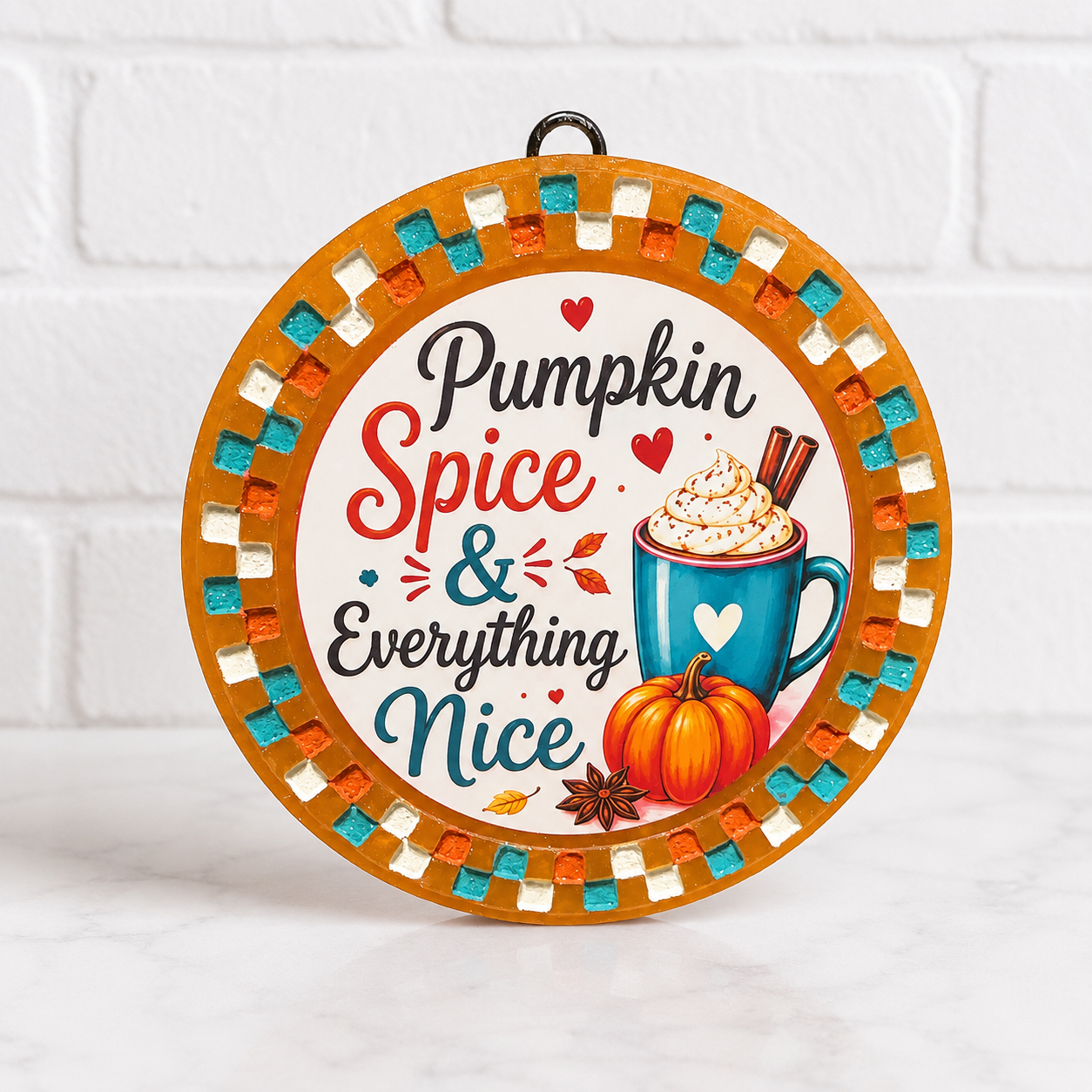 Pumpkin Spice & Everything Nice Car Freshie – Fall Pumpkin Design