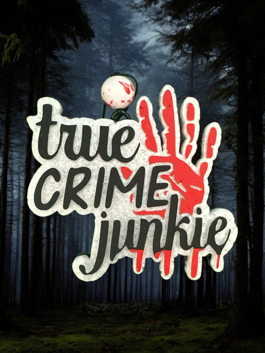 True Crime Junkie Car Freshie