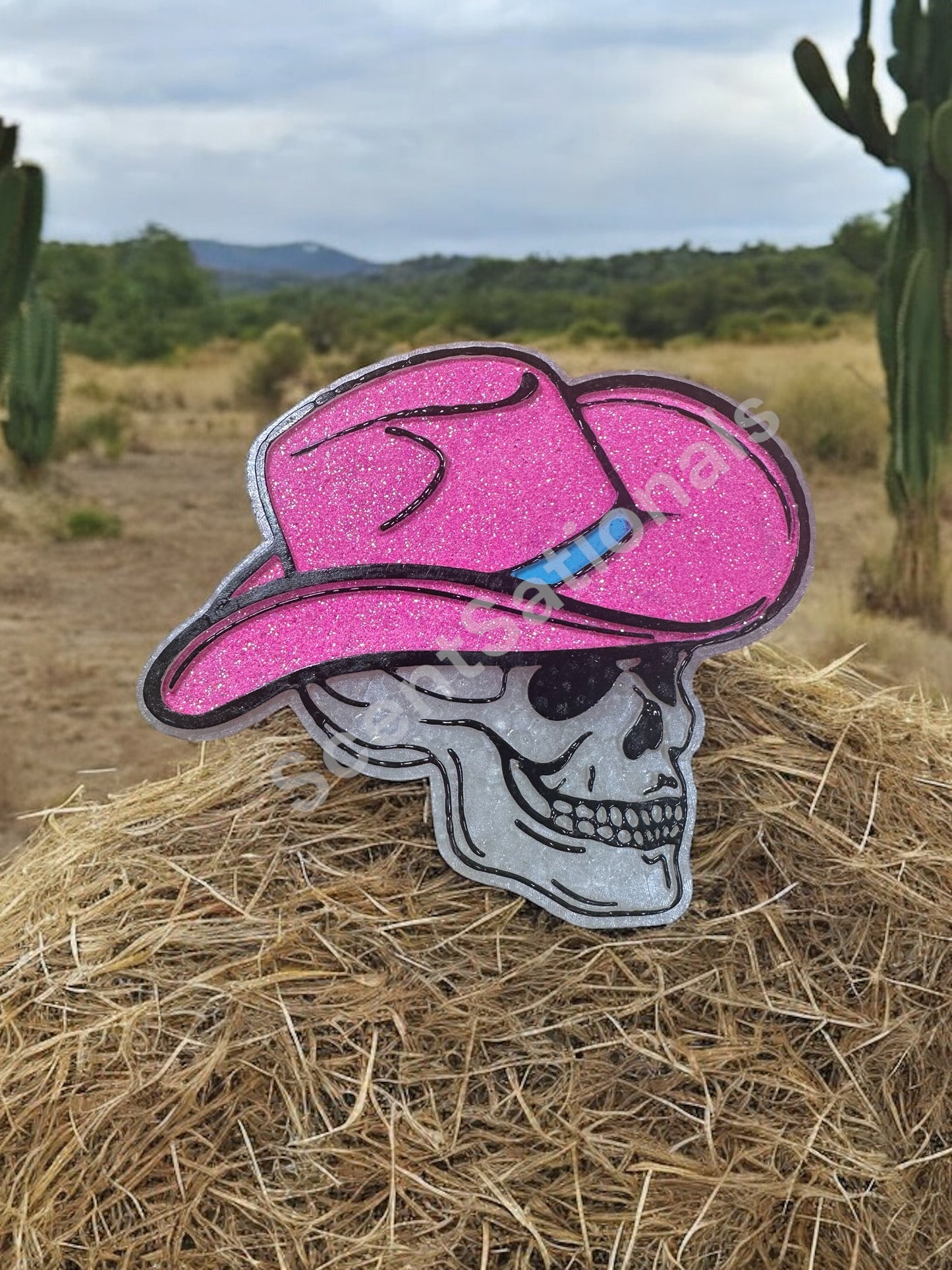 Cowboy Skull Car Freshie