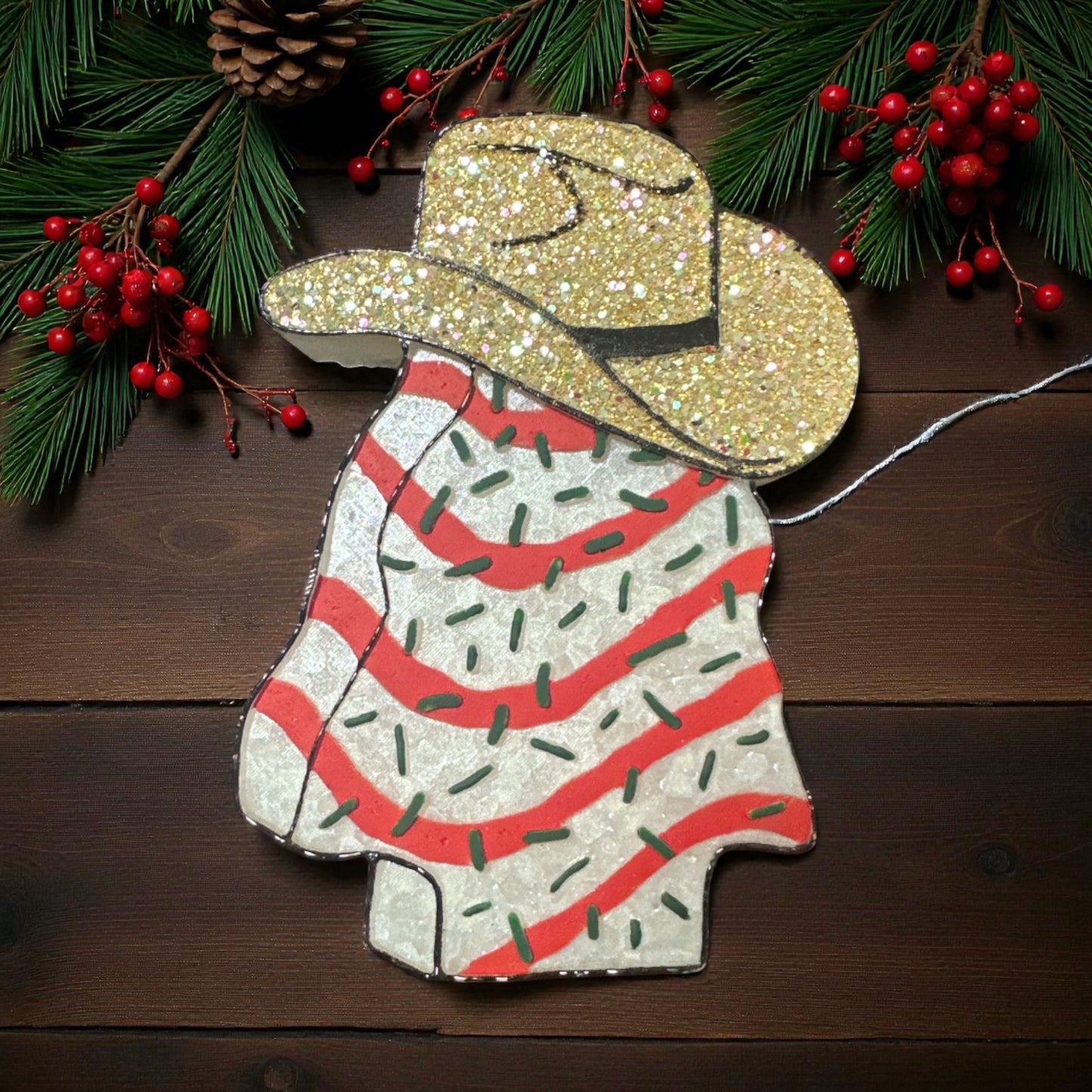 Western Christmas Tree Car Freshie