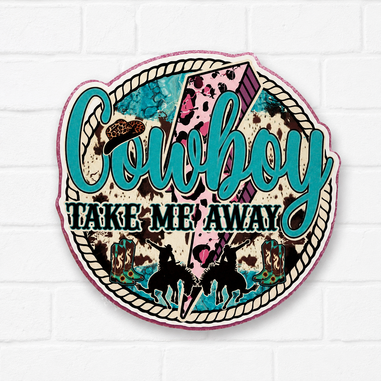 Cowboy Take Me Away Freshie | Western Car Air Freshener | Country Car Freshener | Rodeo Gift | Cowgirl Car Accessory | Handmade Freshie