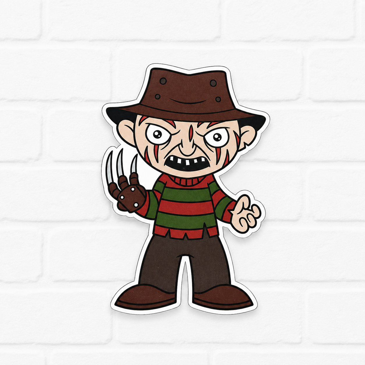 Freddy Krueger Car Freshie | A Nightmare on Elm Street Air Freshener | Chibi Freddy Freshie | Horror Car Air Freshener