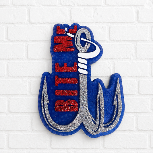 BITE ME Anchor Car Freshie | Handmade Nautical Air Freshener | Funny Coastal Car Freshener