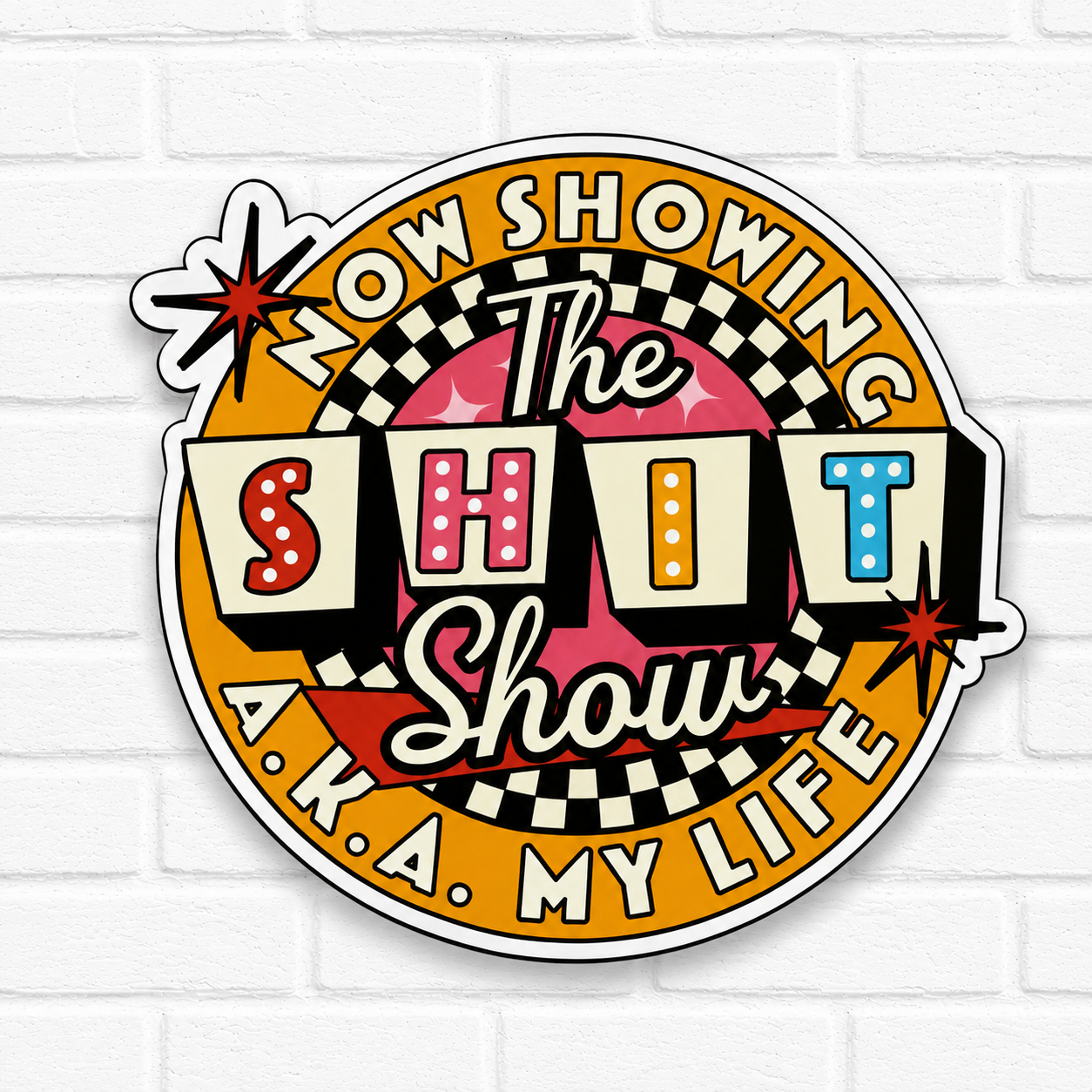 Now Showing: The Sh*t Show A.K.A. My Life Car Freshie | Funny Sarcastic Air Freshener | Handmade Car Accessory