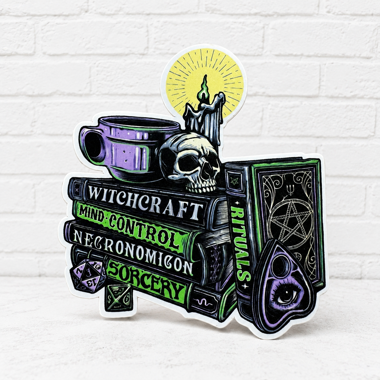 Witchcraft Books Car Freshie | Gothic Halloween Air Freshener | Spooky Witch Decor | Handmade Scented Freshie