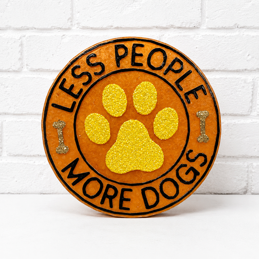 Less People More Dogs Car Freshie | Funny Dog Lover Air Freshener | Handmade Paw Print Car Freshener | Dog Mom Gift