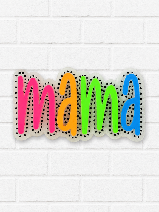 Mama Car Freshie | Colorful Neon Car Air Freshener | Handmade Gift for Mom | Cute Scented Car Freshener