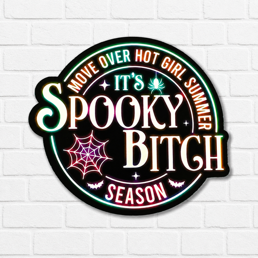Move Over Hot Girl Summer, It’s Spooky Bitch Season Car Freshie | Funny Halloween Air Freshener