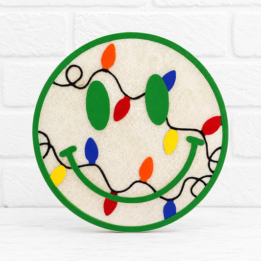 Christmas Lights Smiley Face Car Freshie – Holiday Air Freshener