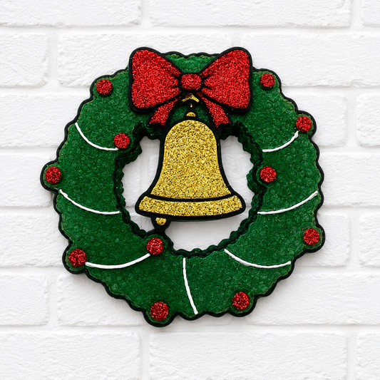 Christmas Wreath Car Freshie – Holiday Air Freshener