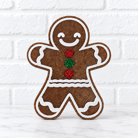 Gingerbread Man Christmas Car Freshie | Handmade Holiday Air Freshener