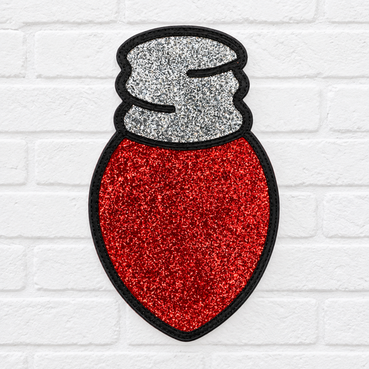 Red Christmas Bulb Car Freshie – Glitter Holiday Air Freshener