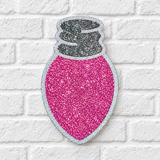 Pink Christmas Bulb Car Freshie – Glitter Holiday Air Freshener