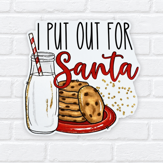 I Put Out for Santa Car Freshie – Funny Christmas Milk & Cookies Air Freshener