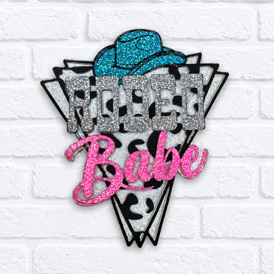 Rodeo Babe Western Car Freshie – Glitter Cow Print Air Freshener