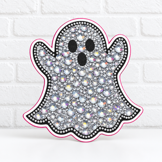 Sparkly Ghost Car Freshie | Cute Halloween Car Air Freshener