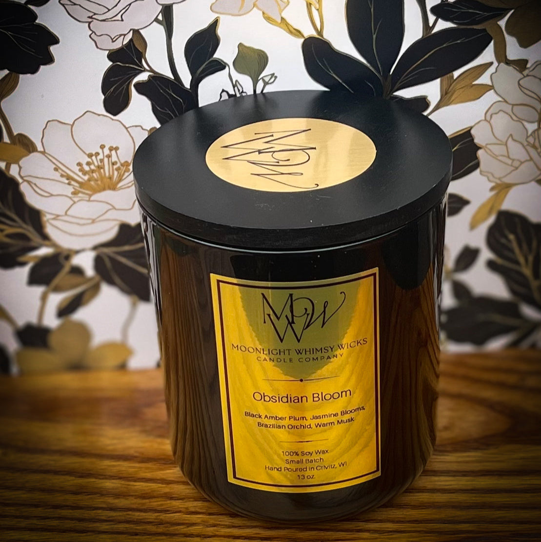 Obsidian Bloom | Luxury Soy Wax Candle