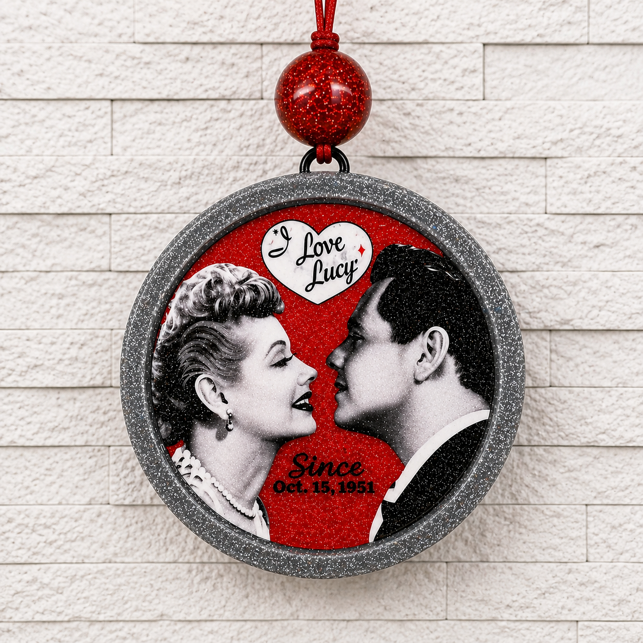 I Love Lucy Retro TV Car Freshie
