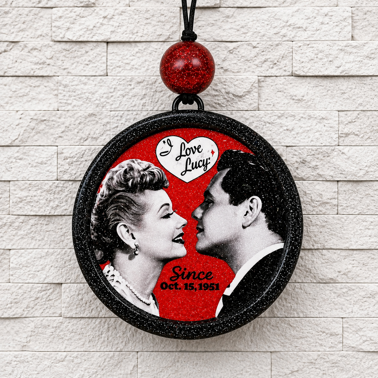 I Love Lucy Retro TV Car Freshie