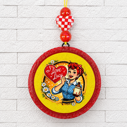 I Love Lucy Inspired Retro Car Freshie | Vintage TV Handmade Air Freshener