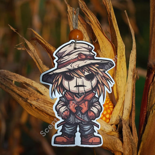 Cheerful Harvest Scarecrow Car Freshie